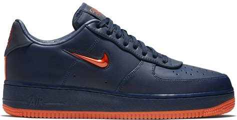 Nike Air Force 1 Navy Blue Orange