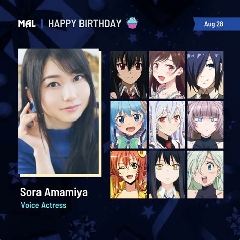 Myanimelist On Twitter Happy Birthday To Sora Amamiya Full Profile