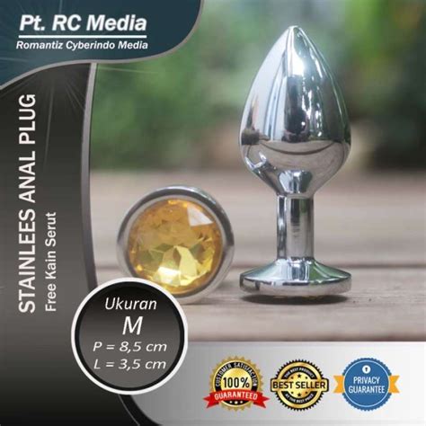 Jual Stainless Steel Anal Plug Diamond SNAIL Toys Butt Ukuran SEDANG Di Seller PALANG MERAH