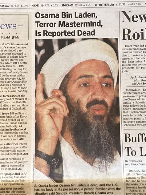 Osama Bin Laden Dead Newspaper