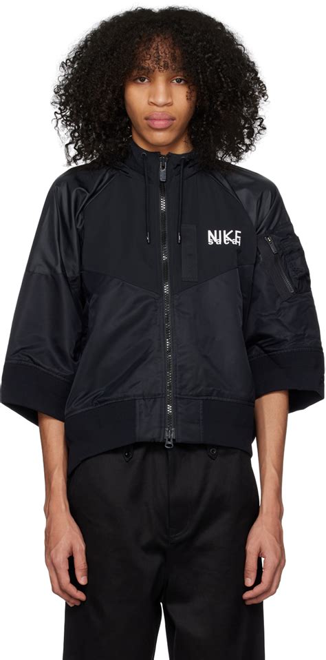 Nike Cropped Track Jacket In Black Atelier Yuwa Ciao Jp