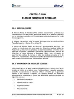 Cap Tulo Plan De Manejo De Residuos Cap Tulo Plan De