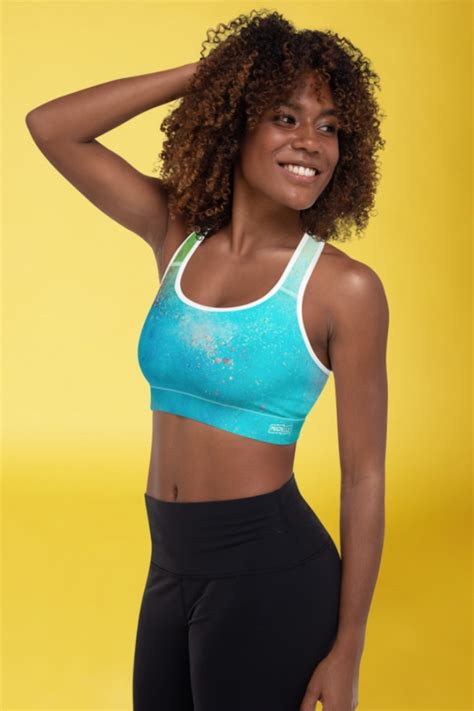 Pop Colors Colorful Sports Bra Prachelle