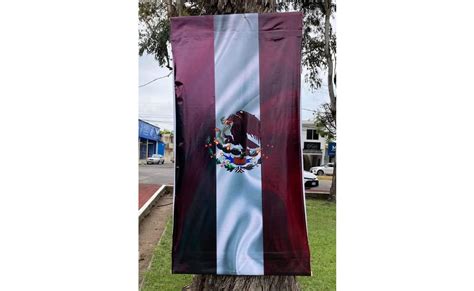 En Nayarit Cambian Los Colores De La Bandera Por Los De Morena