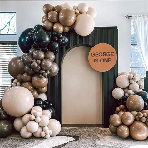 Amazon Brown Black Balloon Garland Arch Kit 127Pcs Nude Neutral