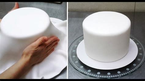 How To Cover A Cake With Fondant By Cakesstepbystep Youtube