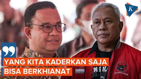 PDI P Buka Peluang Usung Anies Di Pilkada Jakarta Tapi Harus Jadi