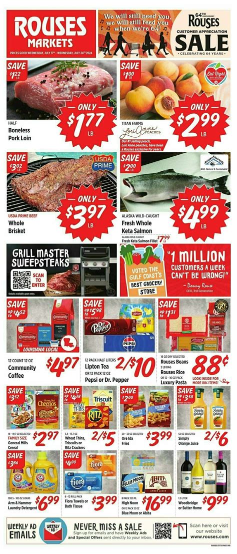 Rouses Markets Weekly Circular From July 17