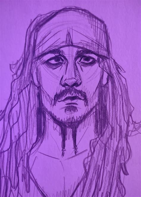 Captain Jack Sparrow Sketch by CrystalRain9492 on DeviantArt