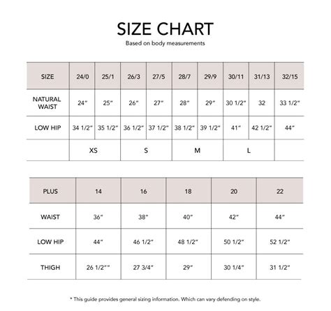 Flying Monkey Jeans: Navigating The Perfect Fit With Our Comprehensive Size Chart - Calendar ...