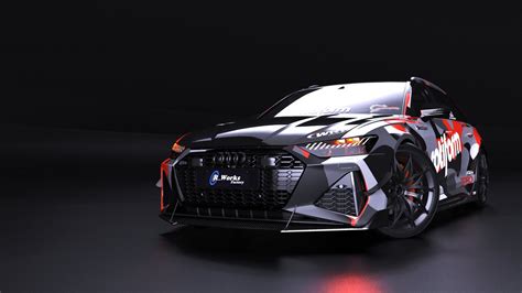 840hp Audi RS6 Camo Full Bolt Ons CGTrader