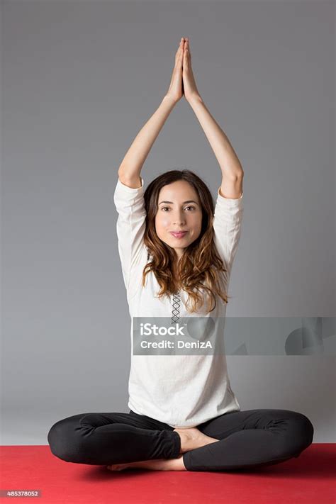 Woman In Namaste Pose Stock Photo - Download Image Now - 2015, Adult ...