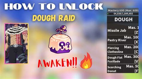 How To Unlock Dough Raid In Blox Fruits Youtube