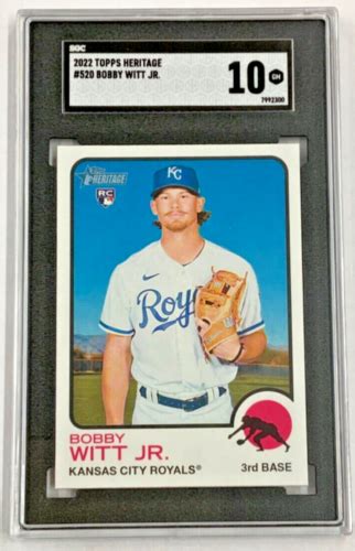 2022 Topps Heritage Bobby Witt Jr Kansas City Royals Rookie Card