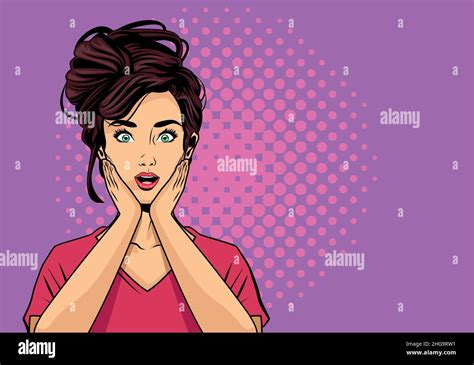 Worried Woman Pop Art Stock Vector Image Art Alamy