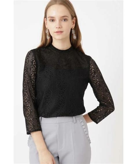 ぐりから Jillstuart 美品♡2021年新作 ジルスチュアート レースブラウス 定価17600円 ルネの通販 By