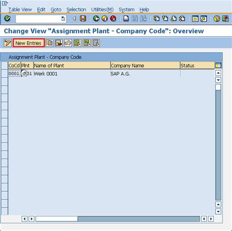 Plant Company Code Mapping Table Sap Cabinets Matttroy