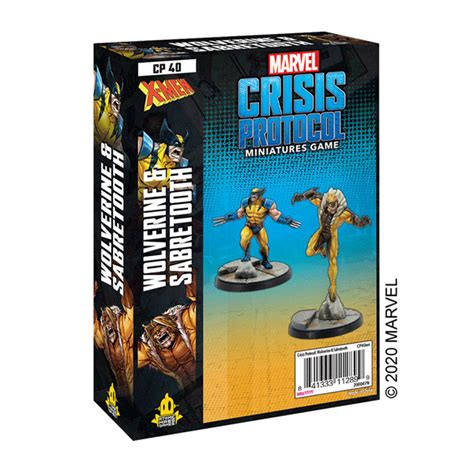 Marvel Crisis Protocol Wolverine And Sabretooth Character Pack Jr Toy