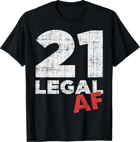 21 Legal Af Funny Happy 21st Birthday Party Celebration