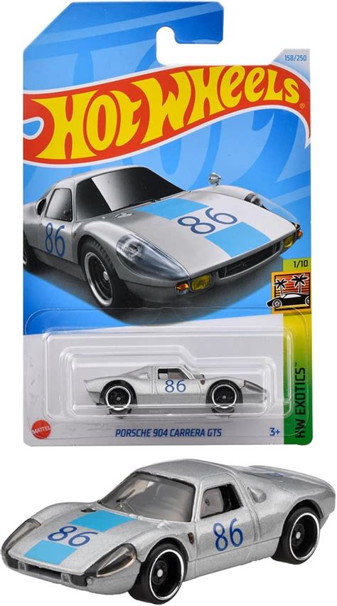 Amazon co jp ホットウィール Hot Wheels ベーシックカー ポルシェ 904 カレラ GTS 乗り物おもちゃ ミニカー 3歳から シルバー HYB75 おもちゃ