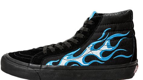 WTAPS X Vans Vault OG Sk8 Hi LX Blue Flame Where To Buy V003T0UA2