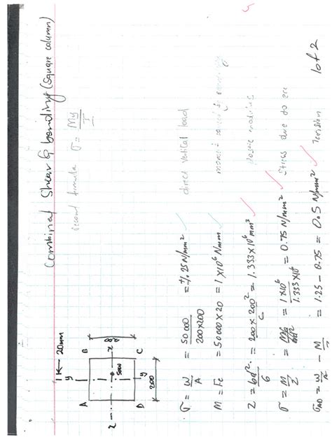 shear stresses in beams examples | PDF