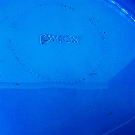 Vintage Pyrex Cobalt Blue Glass Fluted Pie Pan 229 Crimped Deep Dish