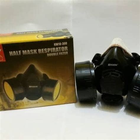 Jual Masker Respirator Double Filter Gas Krisbow Masker Moncong