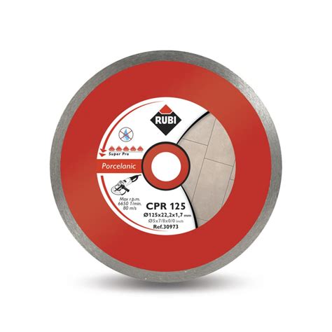 Disque Diamant Pour Gr S Porcelaine Continu Cpr Superpro Mm Rubi