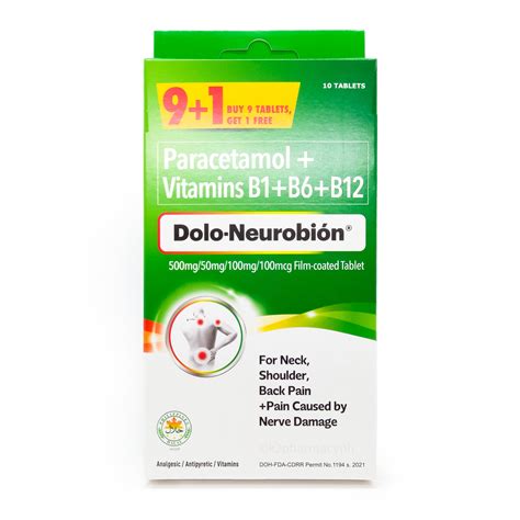 Dolo Neurobion® 500mg50mg100mg100mcg Film Coated Tabllet