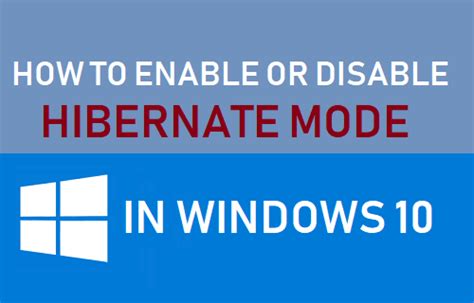 Cara Mengaktifkan Atau Menonaktifkan Mode Hibernasi Di Windows