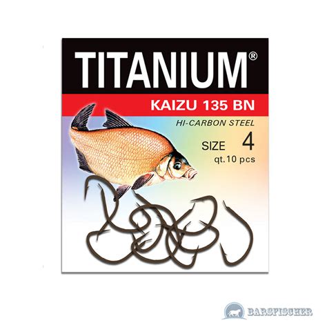 ROBINSON TITANIUM KAIZU 135BN BRASSENHAKEN MIT PLÄTTCHEN ANGELHAKEN