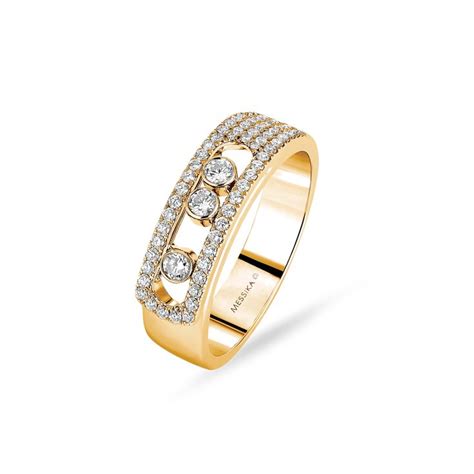 Messika Ring 6129 YG 6129 18 Karaat Geel Goud Trouwring Bands