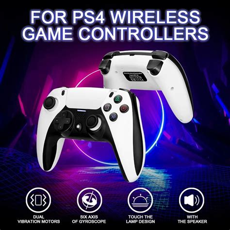 Gamepad Joystick With Programmable Back Button Vibration Wireless Game