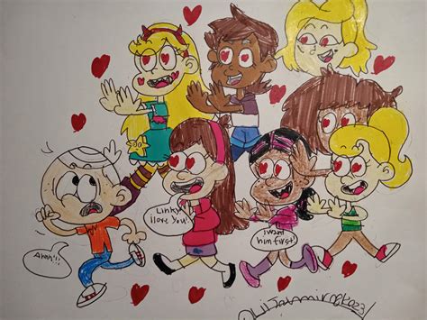 Lincoln Louds Love Harem Dilemma By Liljahmir08 On Deviantart