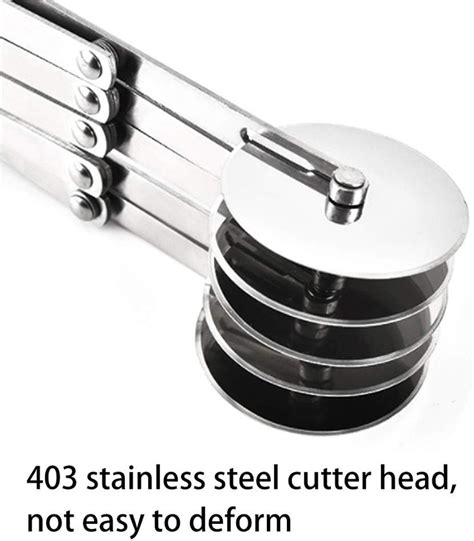 Buy Wheel Pastry Cutter Stainless Pizza Slicer Expandable Pizza