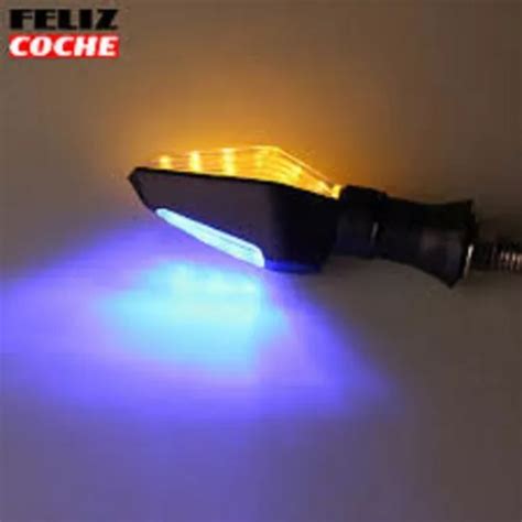 Luz Cruce Led Moto Amarillo Azul Empire Bera Skygo Pares Mercadolibre