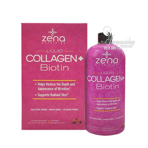 Nước Uống Collagen Biotin Zena Liquid 900ml Của Mỹ