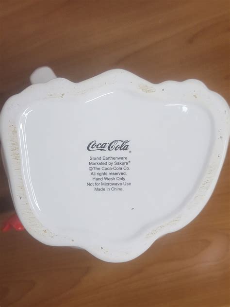 Earthenware Coca Cola Polar Bears Cookie Jar Etsy