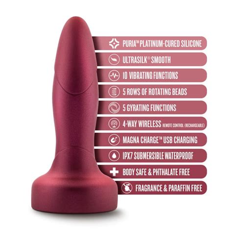 Blush Anal Adventures Matrix Atomic Butt Plug Silicone Vibrator With