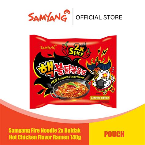 Samyang Fire Noodle 2x Buldak Hot Chicken Flavor Ramen 140g Shopee