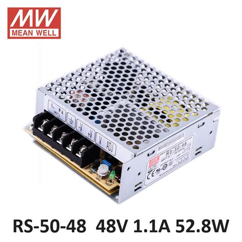 Лабораторный блок питания 48 V 1.1A 52 Вт RS-50-48 Meanwell импульсный ...