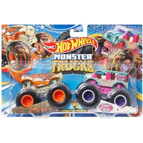 Mattel Hot Wheels Monster trucks demoliční duo Carbonator XXL Hwfloat a 1 Bad Scoop 4KIDS cz