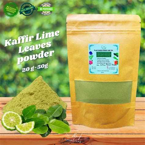 100 Pure Kaffir Lime Leaves Powder Serbuk Daun Limau Purut