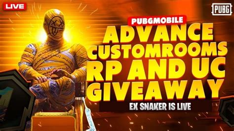 Pkr Uc Give Away Pubg Mobile Custom Room With Ex Pakos And