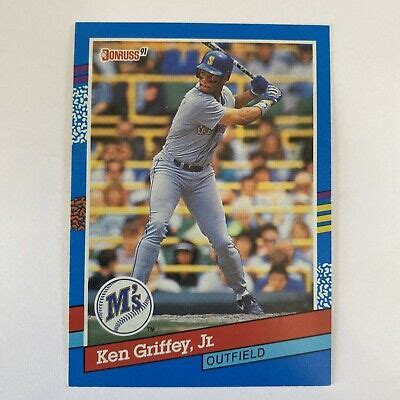 Donruss Ken Griffey Jr Baseball Card Seattle Mariners Hof Ebay