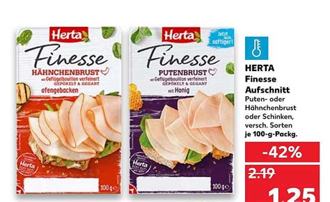 Herta Finesse Aufschnitt Angebot Bei Kaufland 1Prospekte De