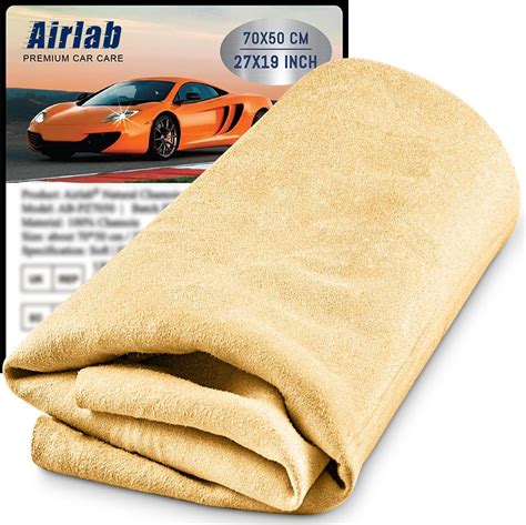 Sueiannmn Car Nature Chamois Real Leather Washing Cloth