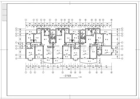 某六层砖混住宅楼建设施工cad图纸土木在线