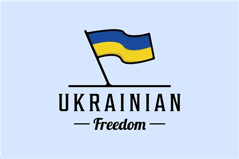 Flag Of Ukraine Logo Vector Illustration Graphic By Uzumakyfaradita